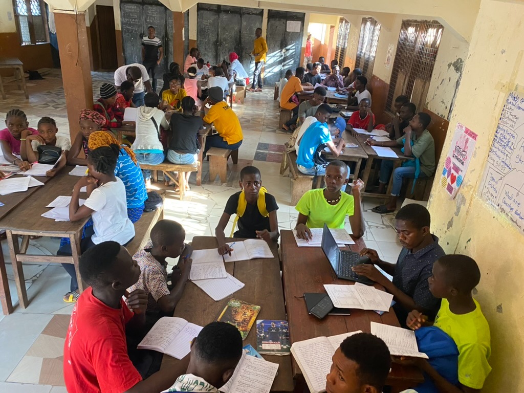 Inside a classroom at Lumley (March 2023)